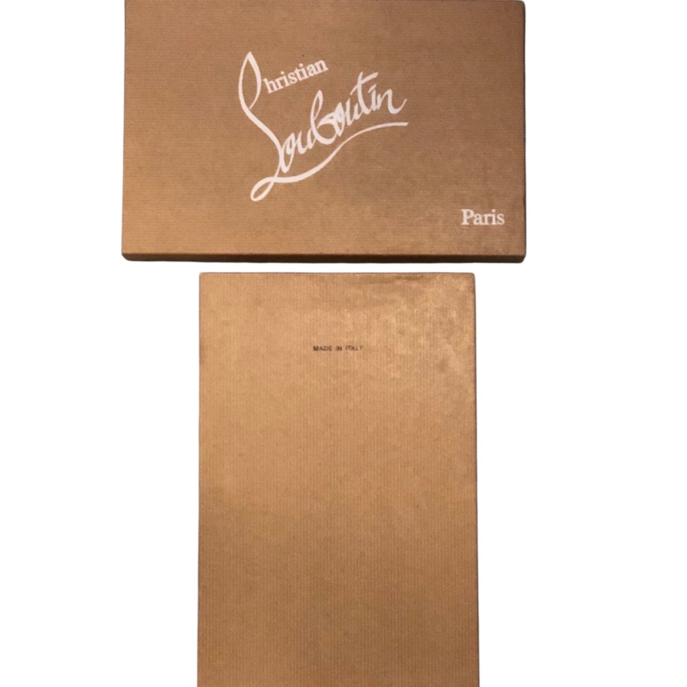 Christian Louboutin Brown Box with White Logo